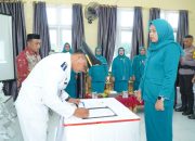 Rhiza Khasana Irvan Resmi Pimpin TP PKK Kecamatan Oba Tengah