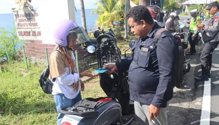 Hari Ketiga Operasi Keselamatan Kieraha, Polisi Tekankan Disiplin Berlalu Lintas di Tidore