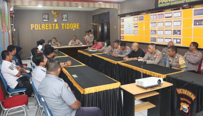 Antisipasi Laka Laut dan Overloading 2026, Polresta Tidore Satukan Kekuatan Lintas Sektoral