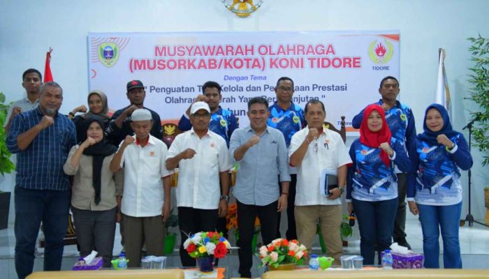 Wawali Resmi Ditetapkan sebagai Ketua Umum KONI Kota Tidore Kepulauan