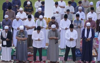 Suasana Khidmat Selimuti Salat Idulfitri 1447 H di Halaman Kantor Wali Kota Tidore