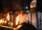 Sambut Malam Lailatul Qadar, Wawali dan Sultan Tidore Nyalakan Obor di Kedaton